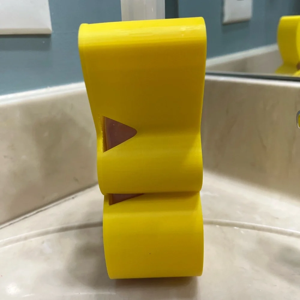 Yellow Bunny Soap Dispenser Holder - Cute Bath Accessory